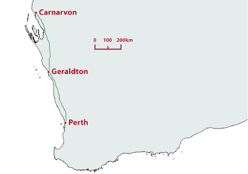 Carnarvon to Perth