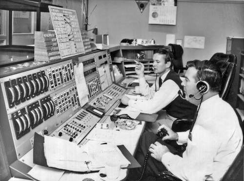 John and Mike at the Ops console