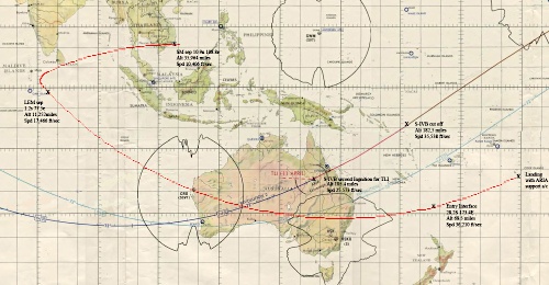 Apollo 13 ground track