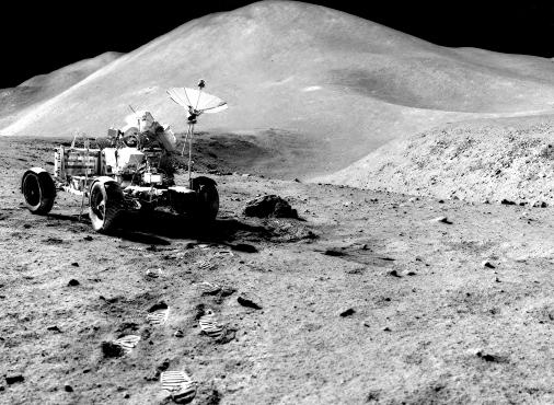 EVA 3 Scott at Station 9