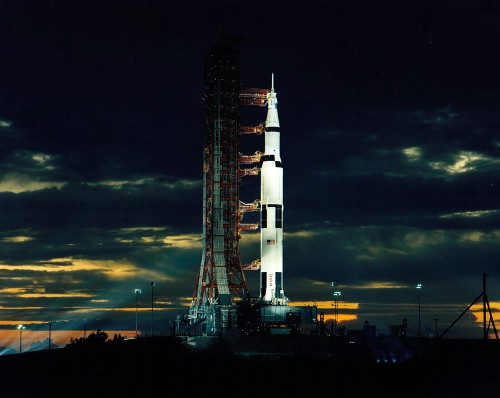 Apollo 17 on the pad