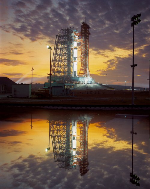 Apollo 8 before launch. Image: NASA.