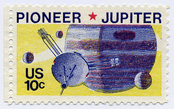Pioneer Jupiter stamp