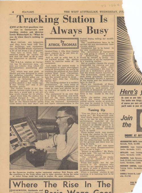 Carnarvon news clippings