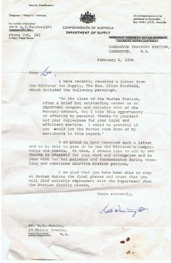 Lewis Wainwright letter