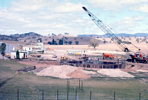 DSS-43 under construction