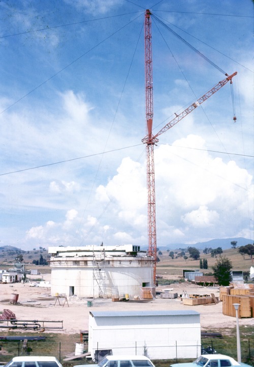 DSS-43 under construction