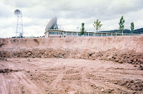 DSS-43 under construction