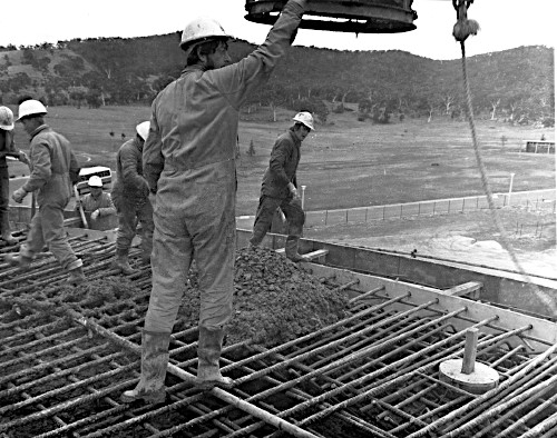 DSS-43 under construction