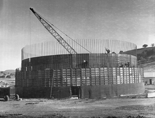 DSS-43 under construction