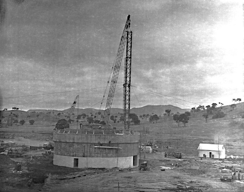 DSS-43 under construction