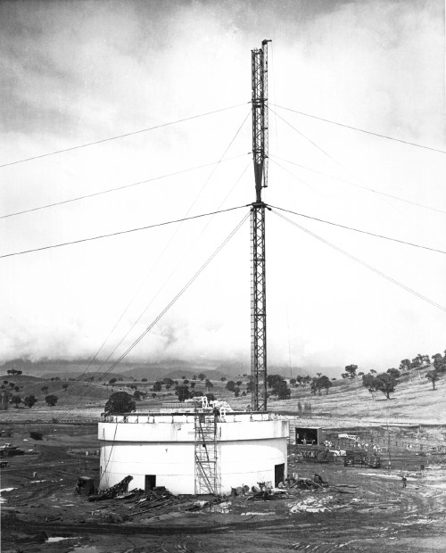 DSS-43 under construction