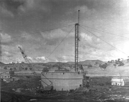 DSS-43 under construction