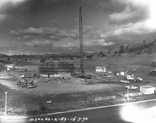 DSS-43 under construction