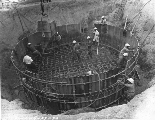 DSS-43 under construction