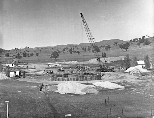 DSS-43 under construction