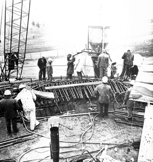 DSS-43 under construction