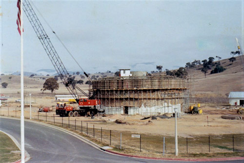 DSS-43 under construction