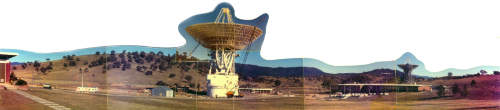 DSS-43 under construction