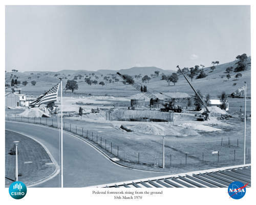 DSS-43 under construction