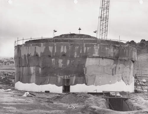 DSS-43 under construction