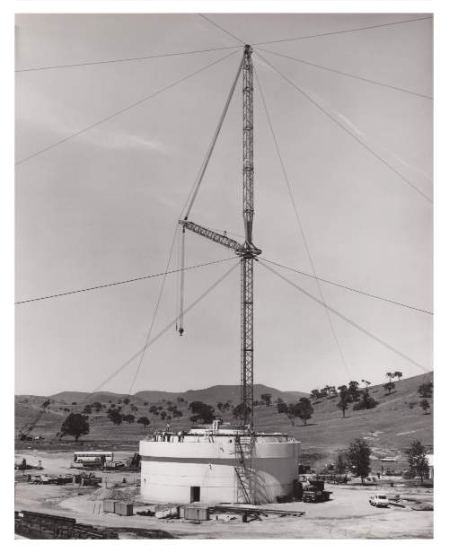 DSS-43 under construction