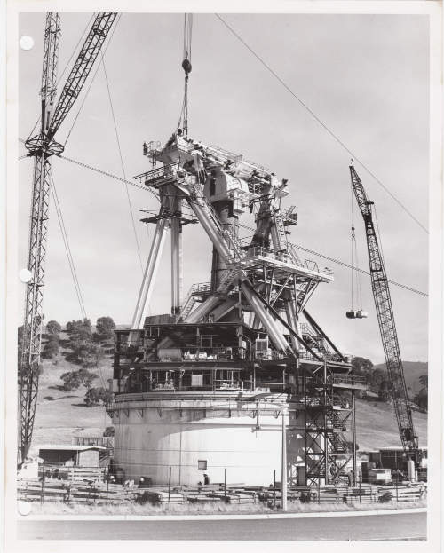 DSS-43 under construction