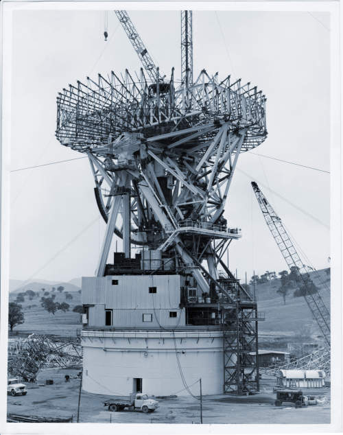 DSS-43 under construction