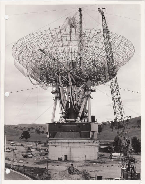 DSS-43 under construction