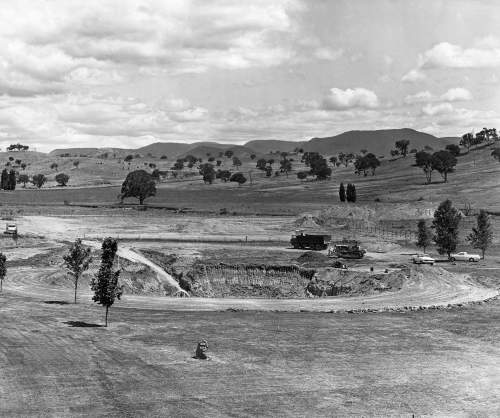 DSS-43 under construction