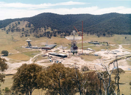 DSS-43 under construction