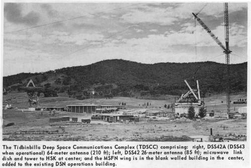 DSS-43 under construction