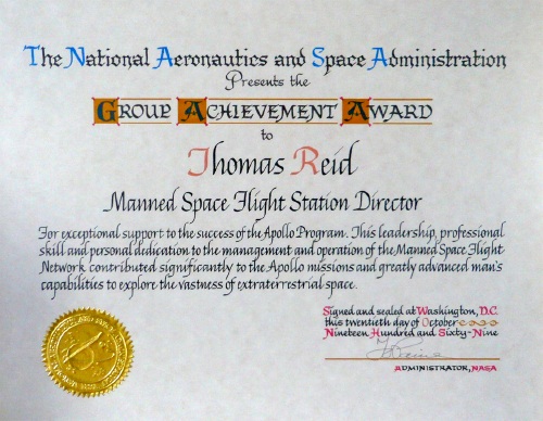 Tom Reid Group Achievement Award