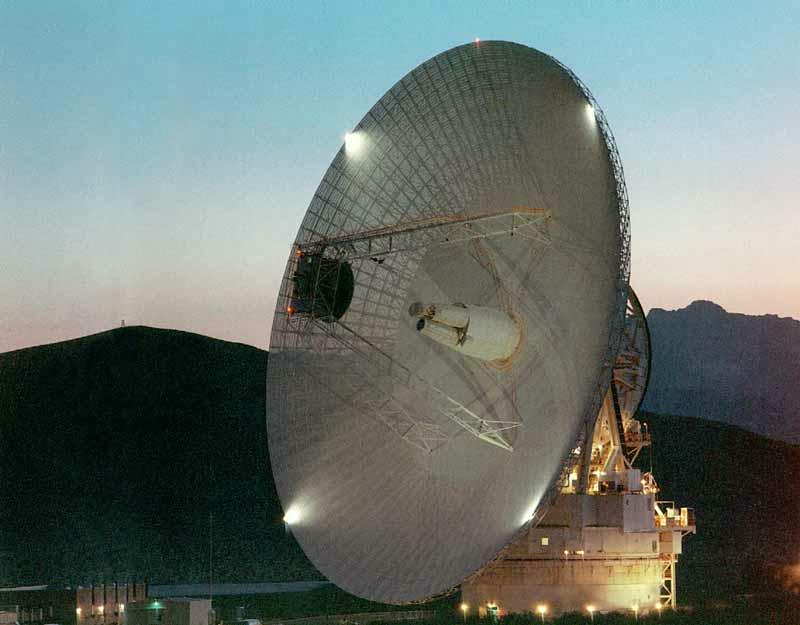 DSS-14 at Night